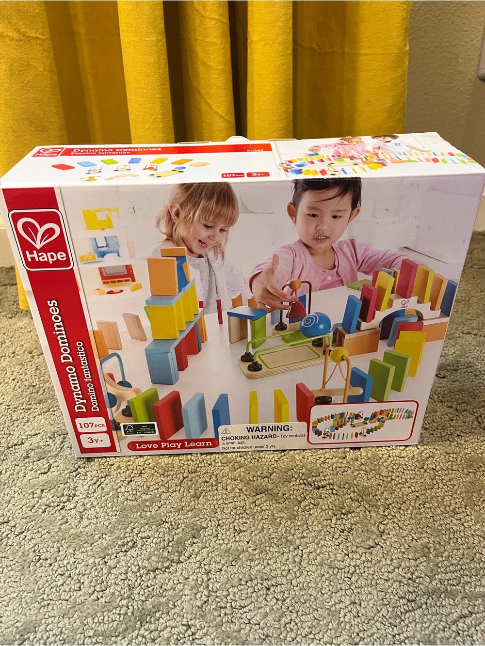 Hape Dynamo Dominoes | 107pc Wooden Domino Set | Complete | Excellent